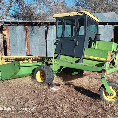 John Deere 830 Windrower swather