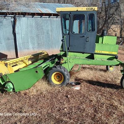John Deere 830 Windrower swather