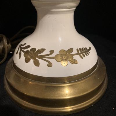 Two Brass & Enamel Lamps plus Touch Lamp (BS-KW)