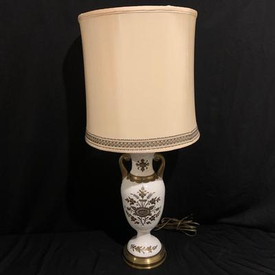 Two Brass & Enamel Lamps plus Touch Lamp (BS-KW)