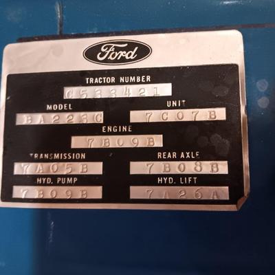 Running Ford 2600 Tractor