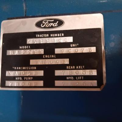 Running Ford 2600 Tractor