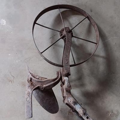 Antique hand plow for yard / garden art