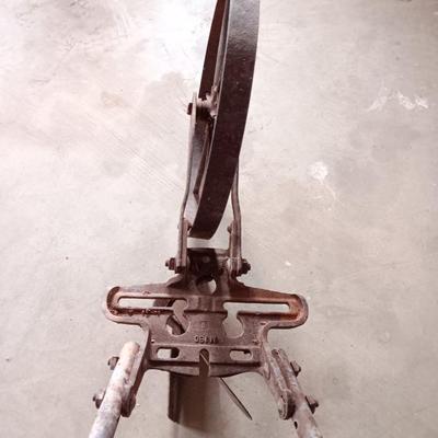 Antique hand plow for yard / garden art