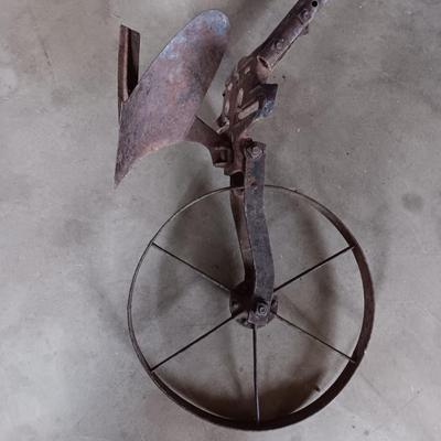 Antique hand plow for yard / garden art