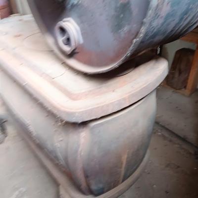 Antique wood burning stove Champion No. 136 Wehrle Co.
