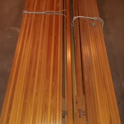 Wooden accordion style doors / walls