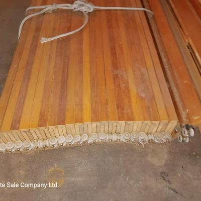 Wooden accordion style doors / walls