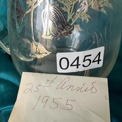 Vintage 50's Silver City Glass Pitcher