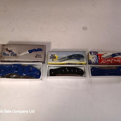 Three brand new pocketknives
