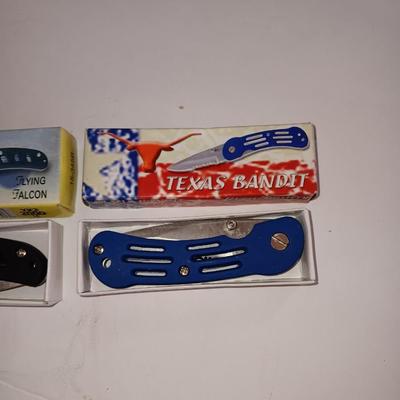 Three brand new pocketknives