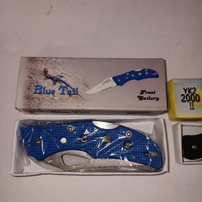 Three brand new pocketknives
