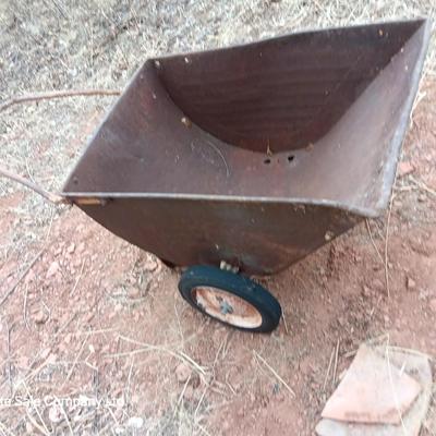 Antique cart for garden flower bed or yard art