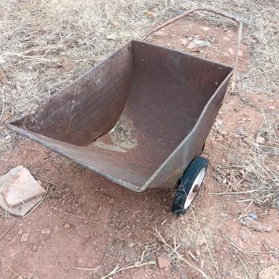 Antique cart for garden flower bed or yard art