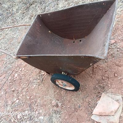 Antique cart for garden flower bed or yard art
