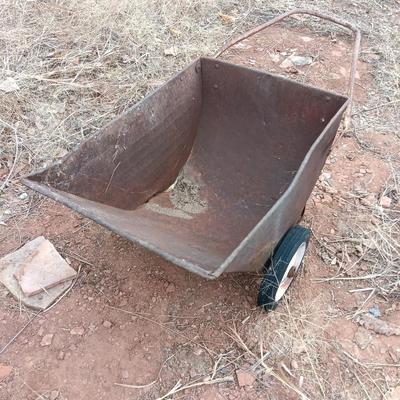 Antique cart for garden flower bed or yard art