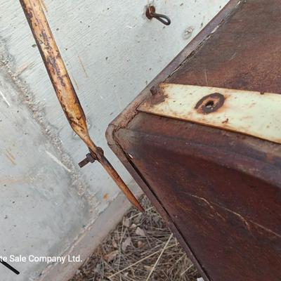 Antique cart for garden flower bed or yard art