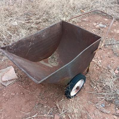 Antique cart for garden flower bed or yard art