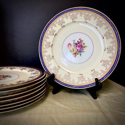 8 Vintage Edgerton Dinner Plates