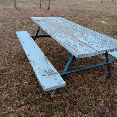 Steel framed Picnic table