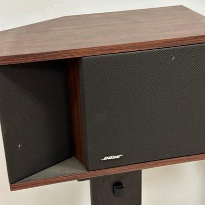 Lot 548 Pair of Bose speakers on speaker stands