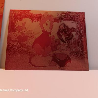 Colored tin Laser Art Cartoon characters