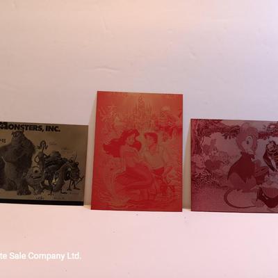 Colored tin Laser Art Cartoon characters