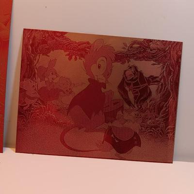 Colored tin Laser Art Cartoon characters