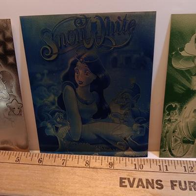 Cartoon laser art - metal / tin tiles with cartoon characters