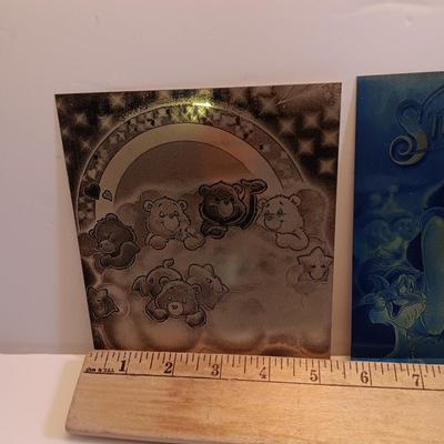 Cartoon laser art - metal / tin tiles with cartoon characters