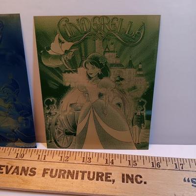 Cartoon laser art - metal / tin tiles with cartoon characters