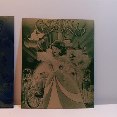 Cartoon laser art - metal / tin tiles with cartoon characters