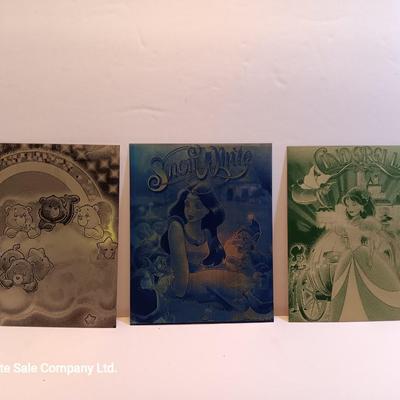 Cartoon laser art - metal / tin tiles with cartoon characters