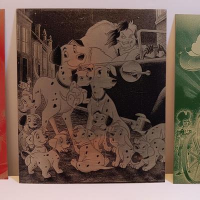 Laser art metal tin with cartoon characters