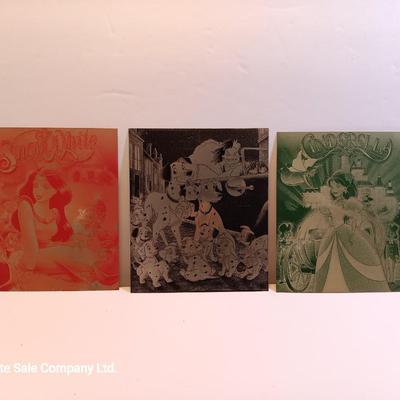 Laser art metal tin with cartoon characters