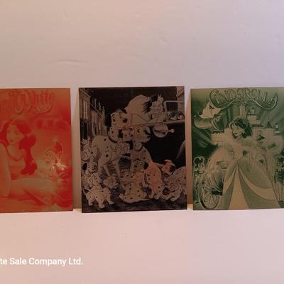 Laser art metal tin with cartoon characters