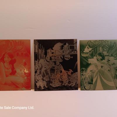 Laser art metal tin with cartoon characters