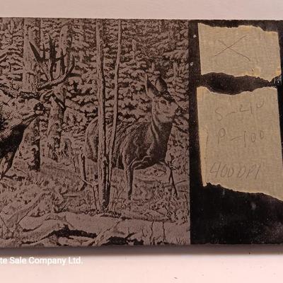 Three laser art tiles Turkey - Deer- owls