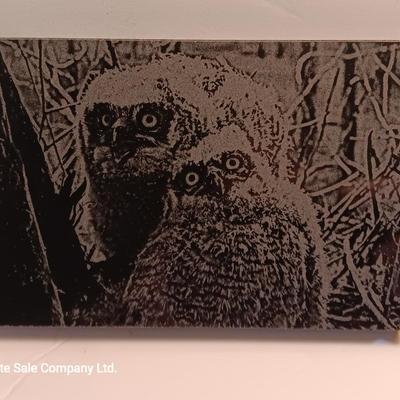 Three laser art tiles Turkey - Deer- owls