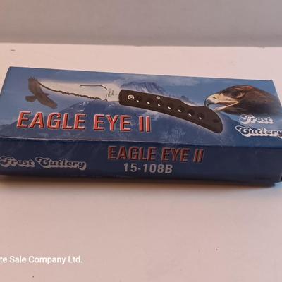 Two brand new pocketknives Eagle eye II and Black bomber tactical Frost cutlery