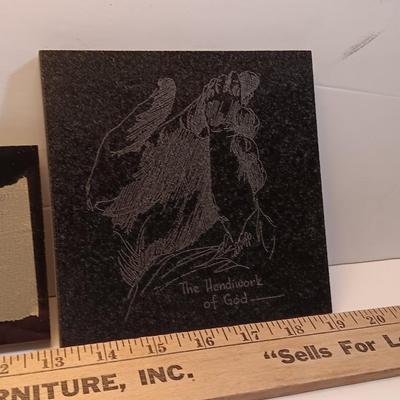 Laser art tiles - flower - the handwork of God - Turkey and a new pocketknife