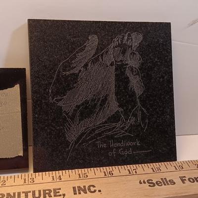 Laser art tiles - flower - the handwork of God - Turkey and a new pocketknife