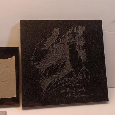Laser art tiles - flower - the handwork of God - Turkey and a new pocketknife