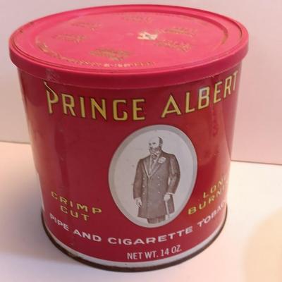 Prince Albert tins - Coors pottery ashtray - can openers