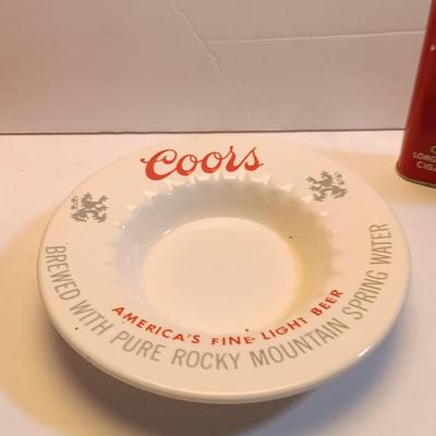 Prince Albert tins - Coors pottery ashtray - can openers