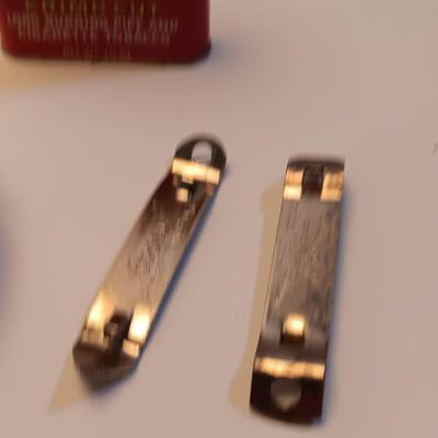 Prince Albert tins - Coors pottery ashtray - can openers