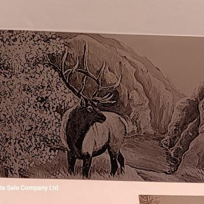 Laser art tin tiles - Three different pictures of Elk