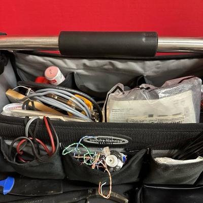 Lot 553 Tool tote bag with a variety of tools