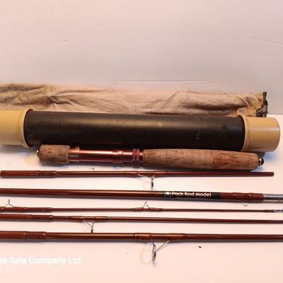 Fishing pole for the backpacker with new pocketknife - Pack rod model 30529 6'8"
