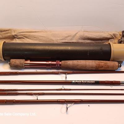 Fishing pole for the backpacker with new pocketknife - Pack rod model 30529 6'8"
